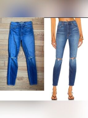 GRLFRND Kendall High Rise Central Park Medium Wash Stretch Skinny Jeans 23